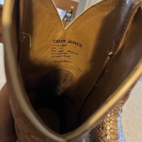 Cody James snakeskin boots main image 8